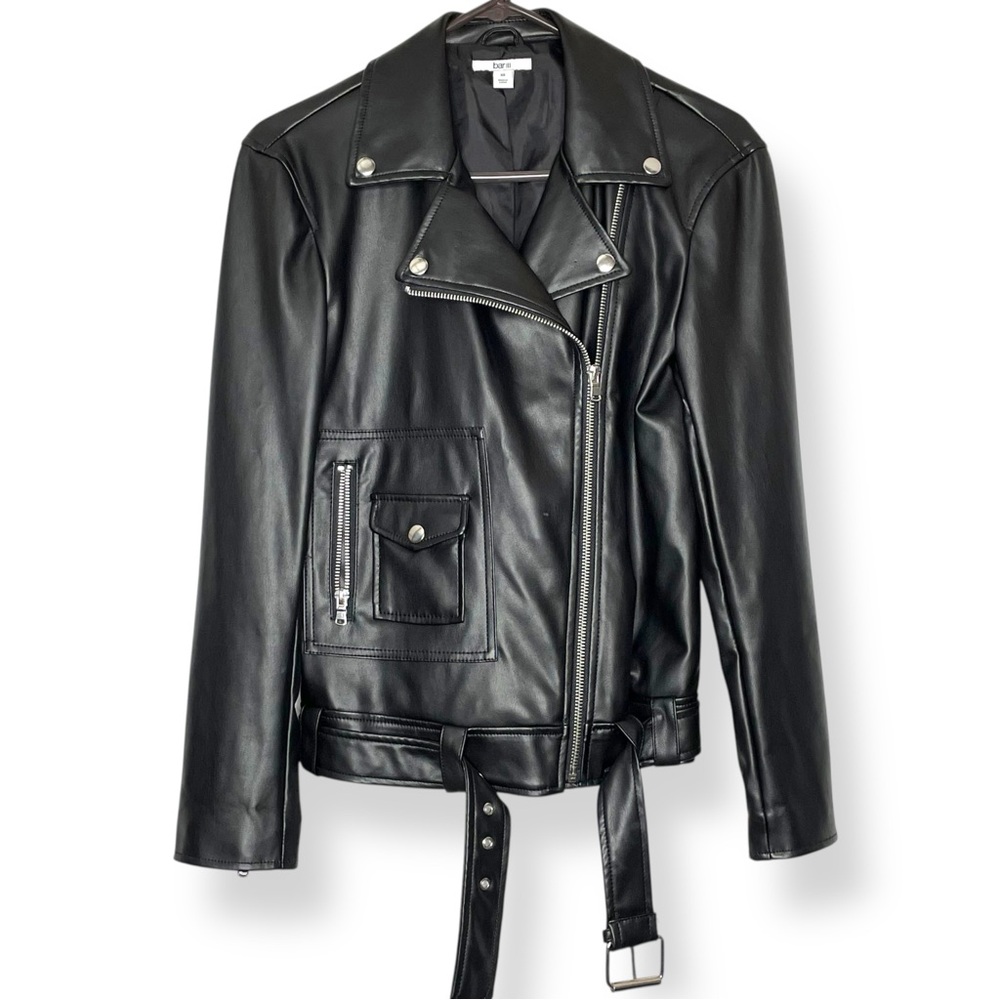 Bar III Leather Jacket | XS (Fits up to S/M)